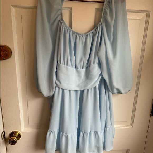 xlura Dresses & Skirts - Blue 3/4 sleeve dress- size XXL
